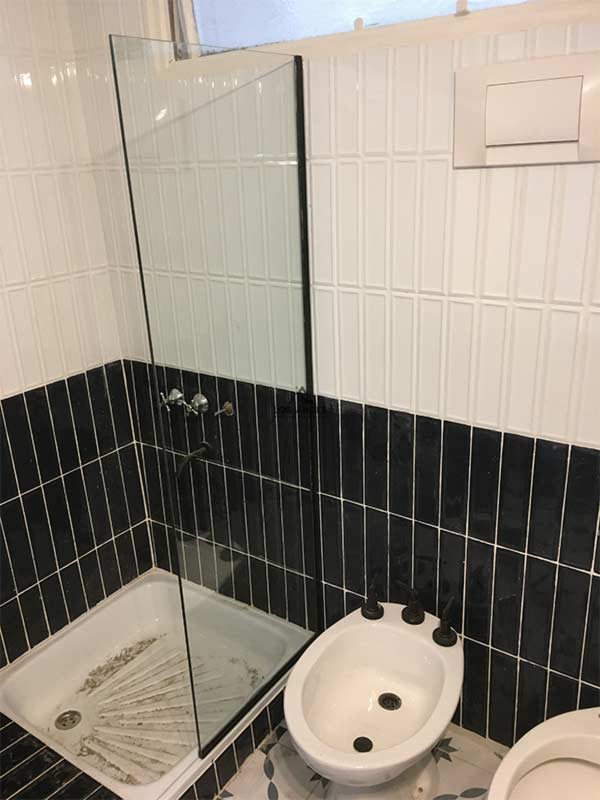 Mamparas de Paño Fijo sobre Bañera con Vidrio Laminado - Imagen 8