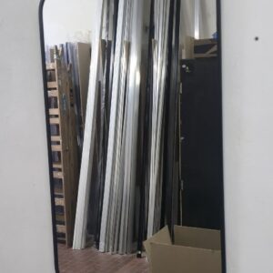 Espejo rectangular Marco PVC negro 65x105cm #135